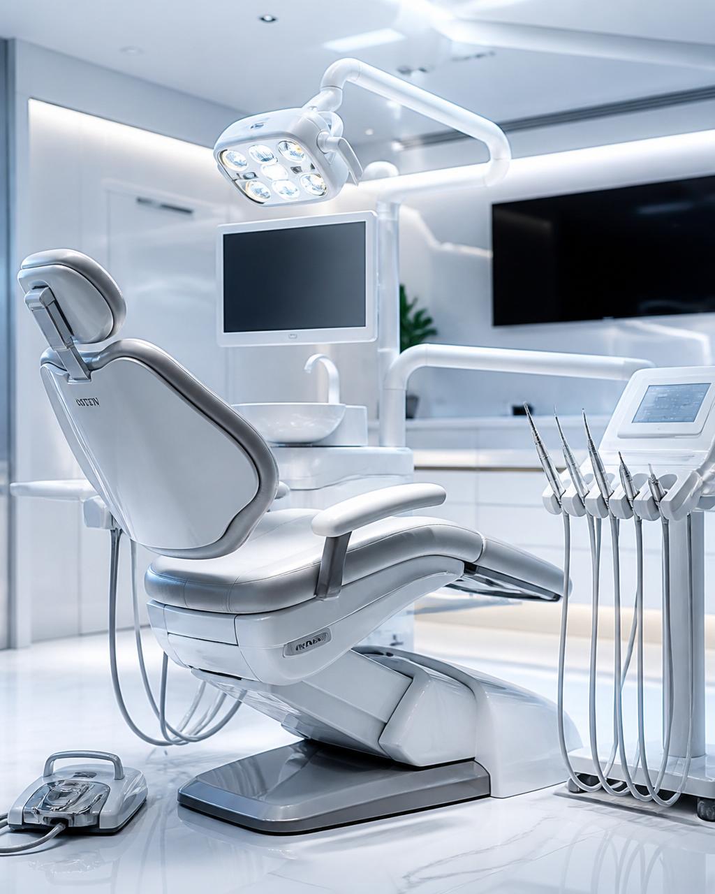 State-of-the-art dental treatment unit at Mathrushree Dental Clinic